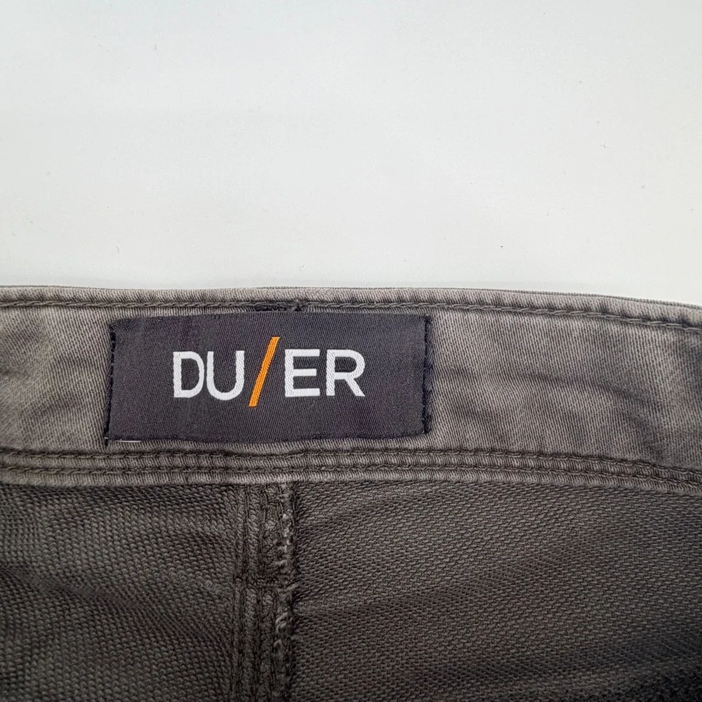 DU/ER Performance Denim Slim Fit 32x32 Grey Cotton Blend Stretch Pants Mens